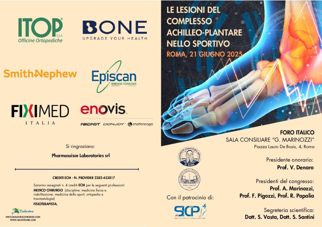 LE LESIONI DEL COMPLESSO ACHILLEO-PLANTARE NELLO SPORTIVO