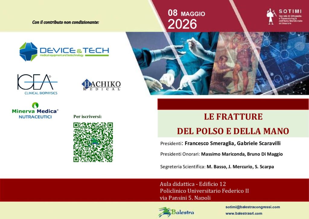 LE FRATTURE DEL POLSO E DELLA MANO