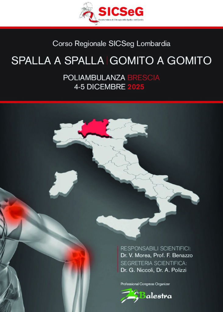 Corso Regionale SICSeg Lombardia – SPALLA A SPALLA GOMITO A GOMITO