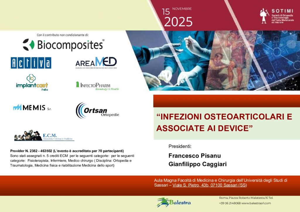 INFEZIONI OSTEOARTICOLARI E ASSOCIATE AI DEVICE